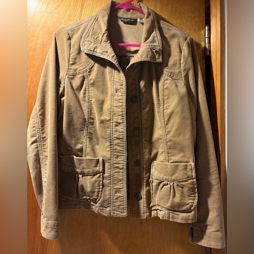Eddie Bauer Corduroy Tan Jacket